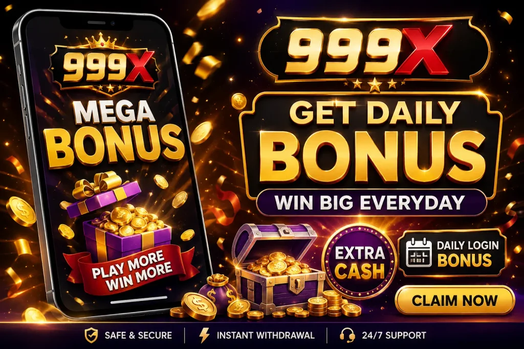 X999 Game bonuses app.