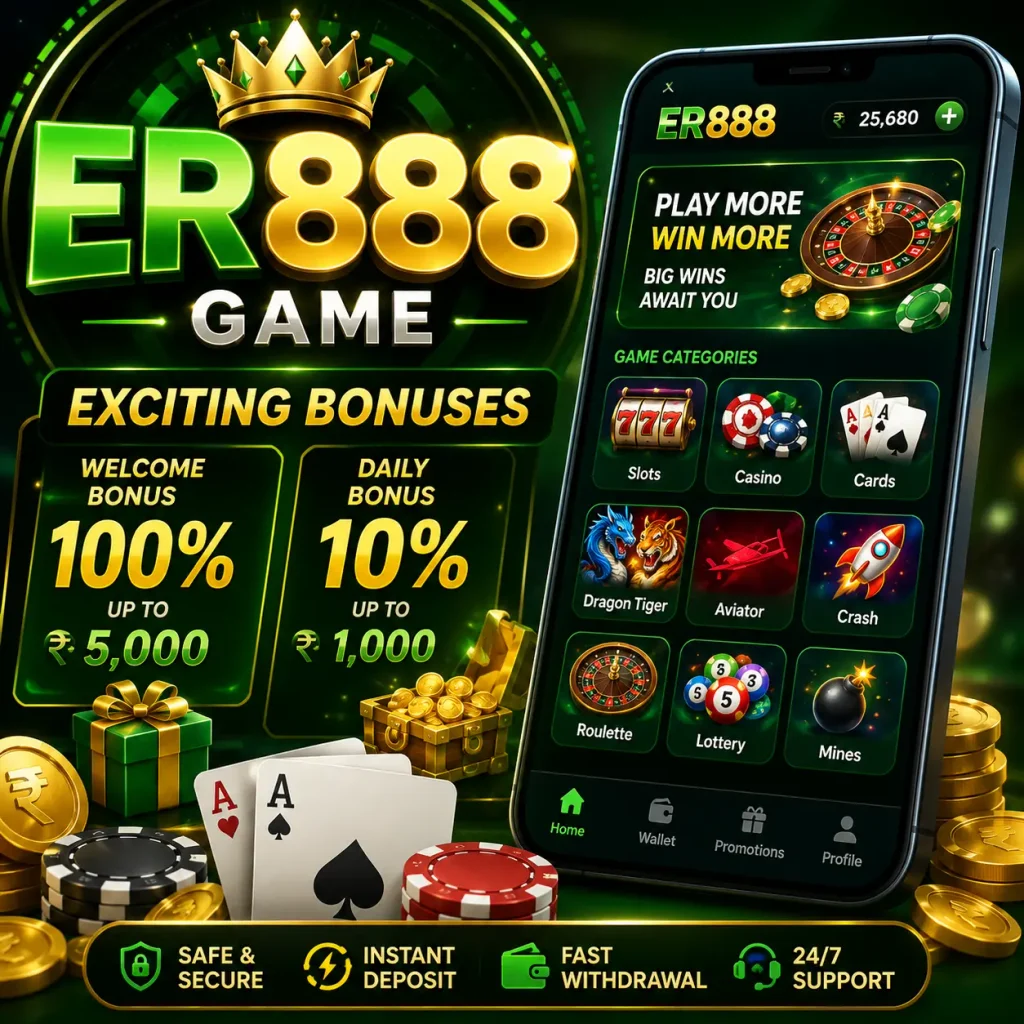 ER888 Game new bonuses image.